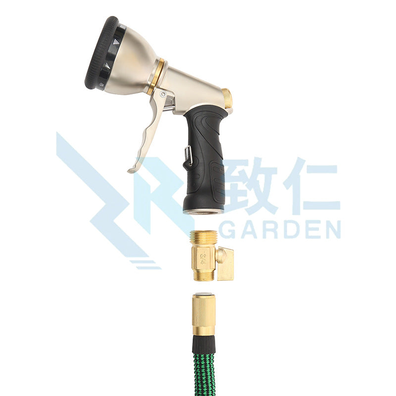 Amazon Garden High Pressure Magic Hose 3 Times Telescopic Water Pipe Gardening Multifunctional Water Gun Foreign Trade Supply