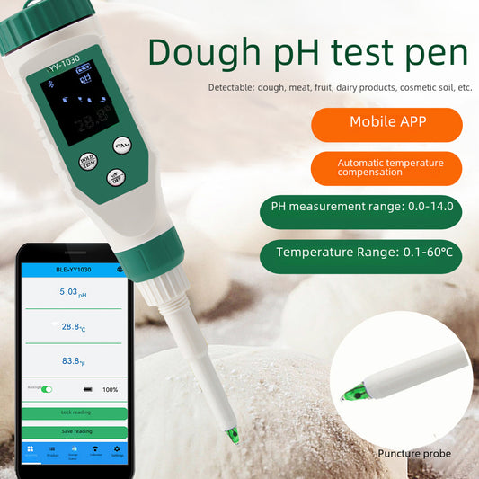 Skin Water Quality Pen Digital Display Alkali Tester Dough PH Tester Soil Bluetooth PH Detector Intelligence