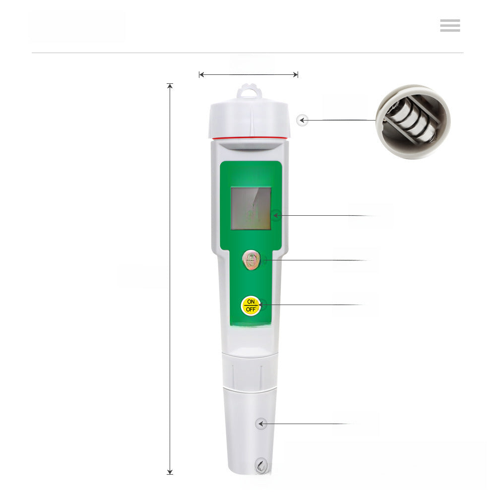 ORP Pen Negative Potential Water Quality Testing Instrument Redox Potential Tester Pen Type 169E Meter ORP Testing Pen