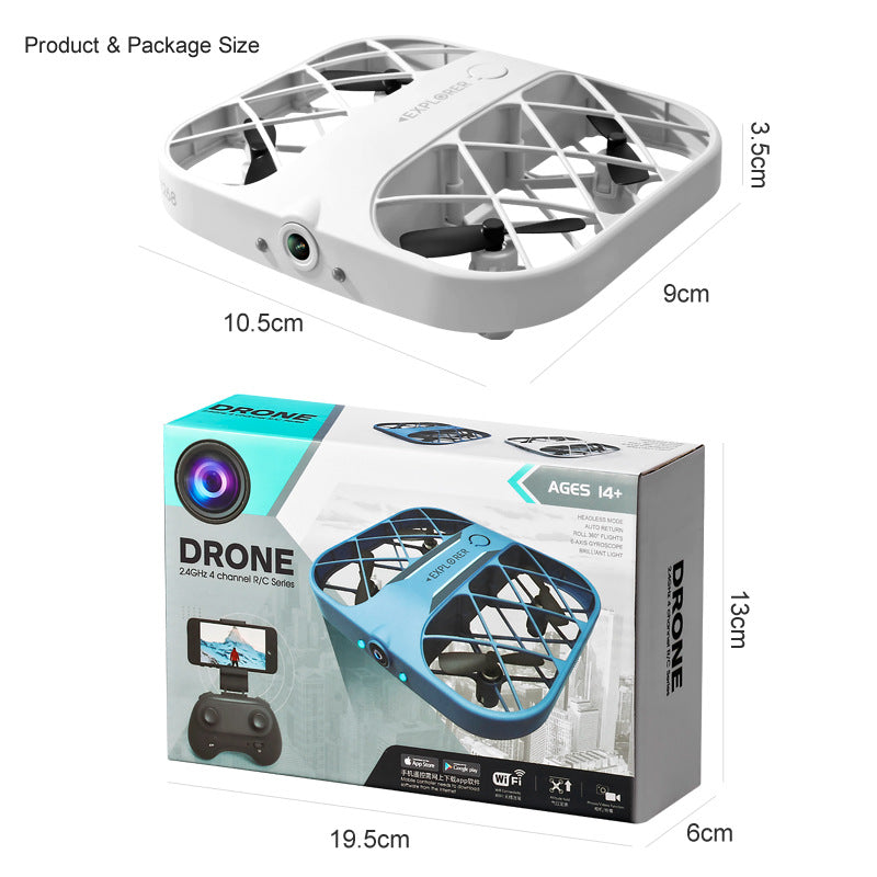Cross-border New Product JJRC H107 Grid Mini Pocket Small Quadcopter 4K Real-time Image Transmission Remote Control Aircraft