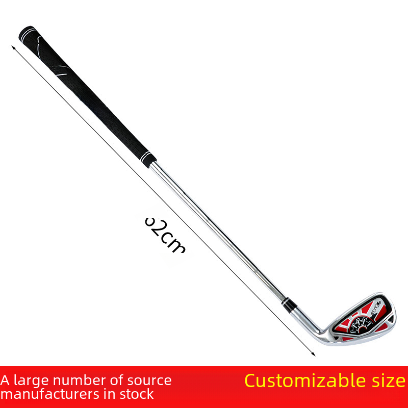 Cross-border Hot Golf No. 7 Iron Golf Swing Trainer Indoor Practice Club 62cm Short Rod